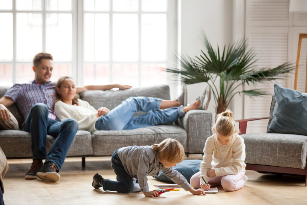 Family enjoying better indoor air quality in Los Angeles, CA