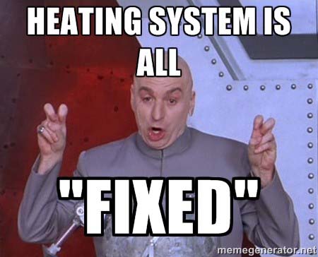 Image: Austin Powers meme about heating.