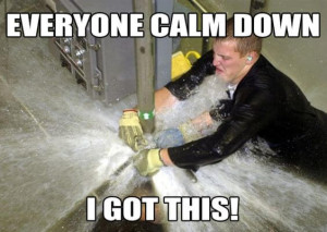 plumbing leak meme